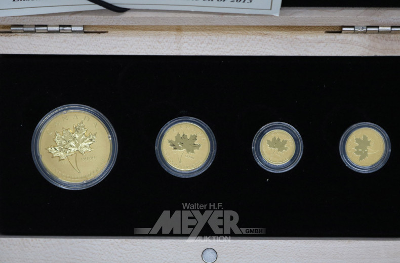 Gold Maple Leaf Fractional-Set Canada