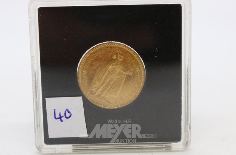 kl. Goldmünze ''20 Kronen, 1904''