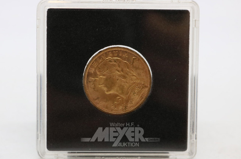Goldmünze ''20 Schweizer Franken 1935''