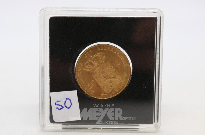 Goldmünze ''10 Gulden 1879''