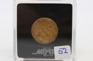 Goldmünze ''20 France Belgien Leopold II''