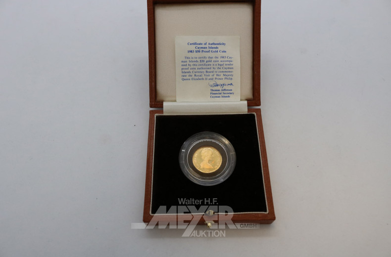 Goldmünze ''250 Dollars'' Jamaica 1893