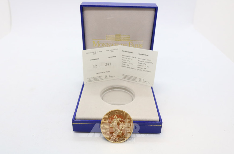 Goldmünze ''100 EURO Monnaie de Paris