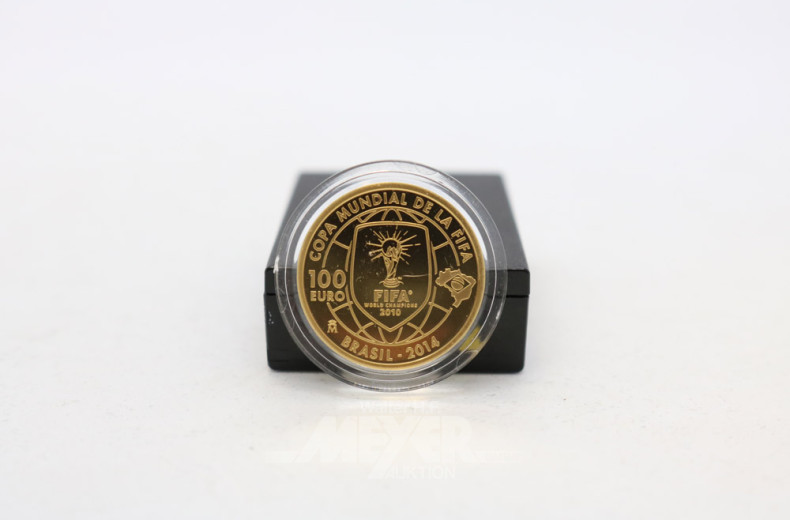 Goldmünze ''100 EURO Fifa 2010''