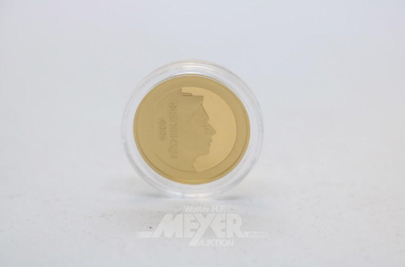 kl. Goldmünze ''5 EURO Luxemburg 2003''