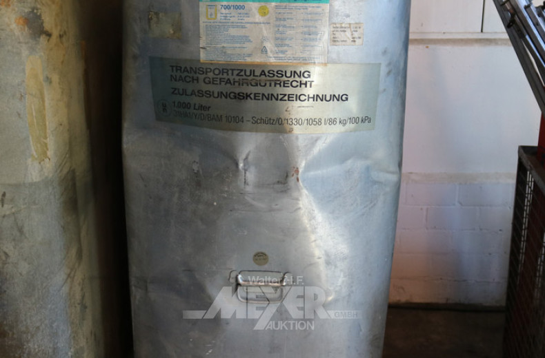 Vorrats- und Entsorgungstank