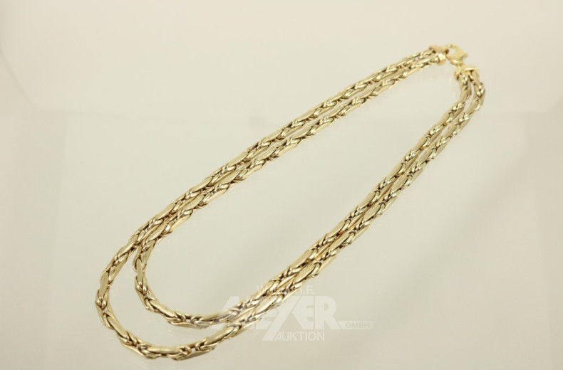 Collier, 750er GG (Säuretest) ca. 62 g.
