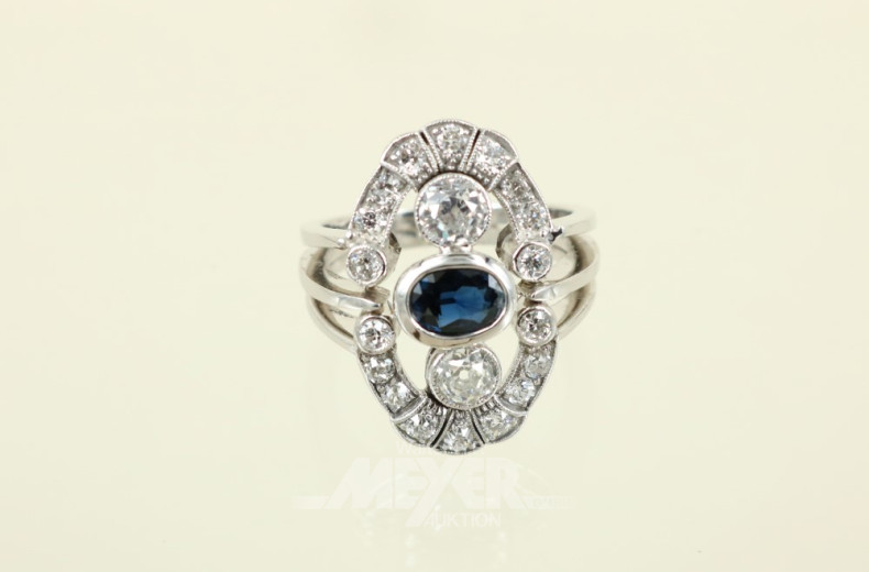 Damenring, 585er WG, Modellanfertigung