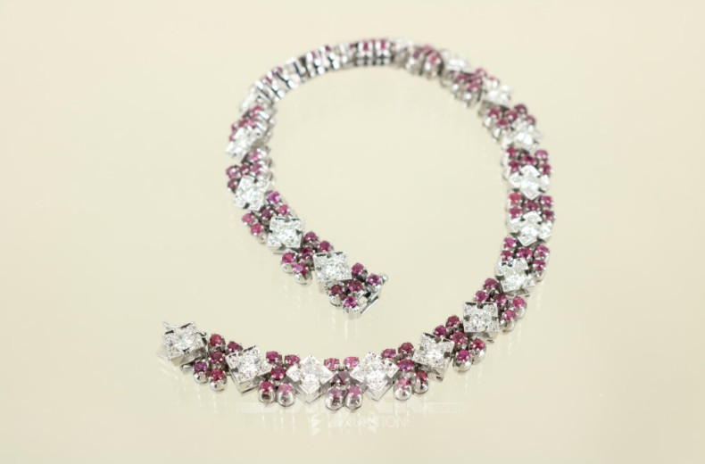 Armband, 750er WG, ca. 27,5 g., besetzt