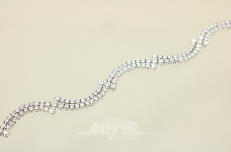 Armband, 750er WG, wellenförmig