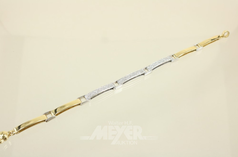 Armband, 750er GG modernes Design,