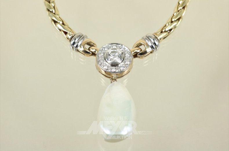 Collier, 585er GG, ca. 39 g.,