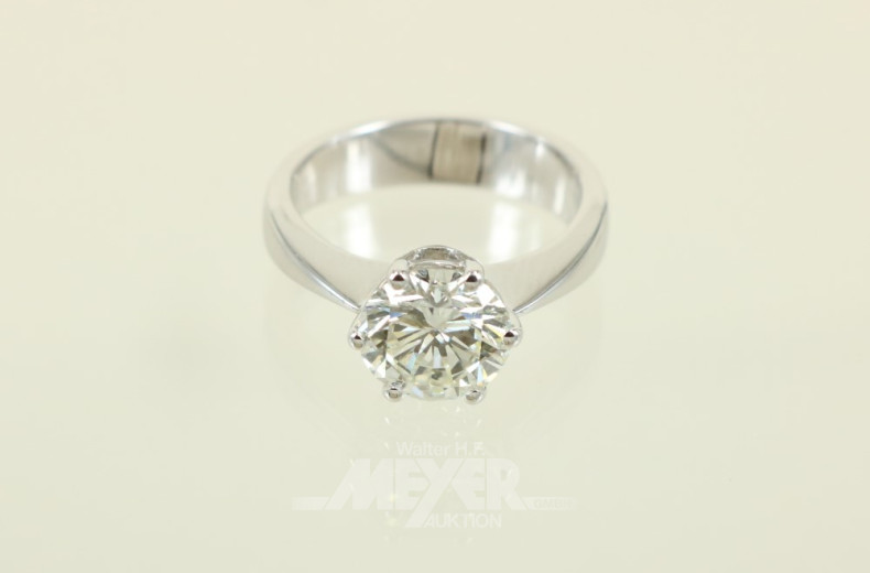 Damenring, 750er WG, besetzt mit