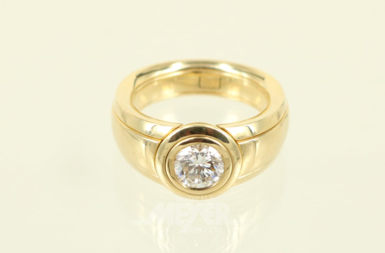 Damenring, 750er GG, Bandringform,