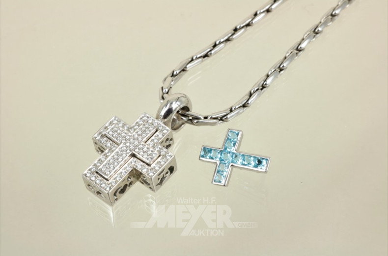 Glieder-Halskette, 750er WG, ca. 36 g.,