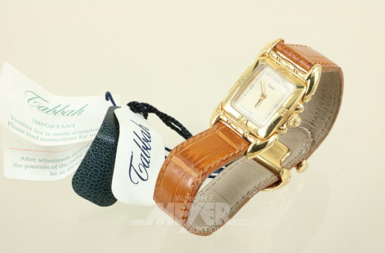 Damenarmbanduhr ''TABBAH'' 750er GG,