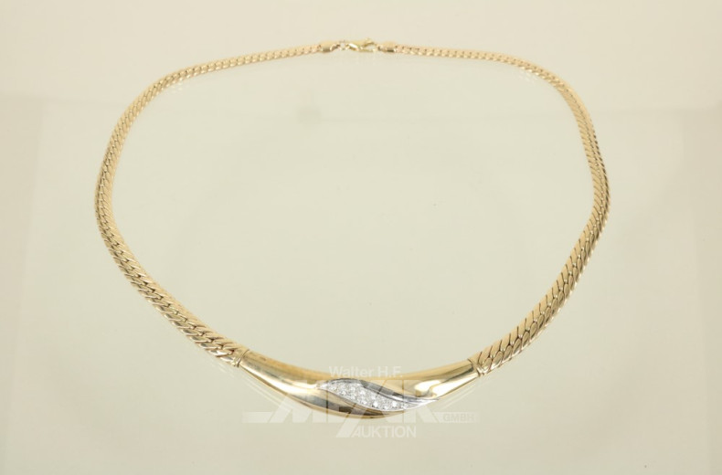 Collier, 585er GG, ca. 25 g.,