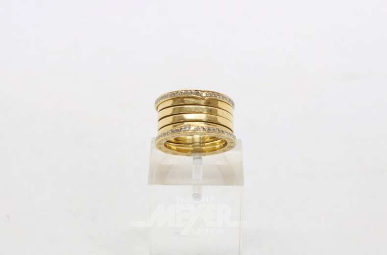 Ring, 750er GG, BULGARI, besetzt mit