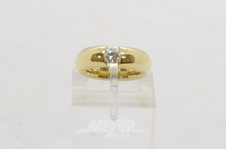 Spannring, 750er GG, ca. 15 g.,