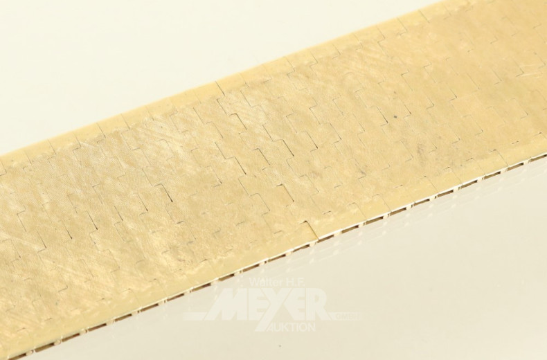 breites Armband, 750er GG, mattiert,