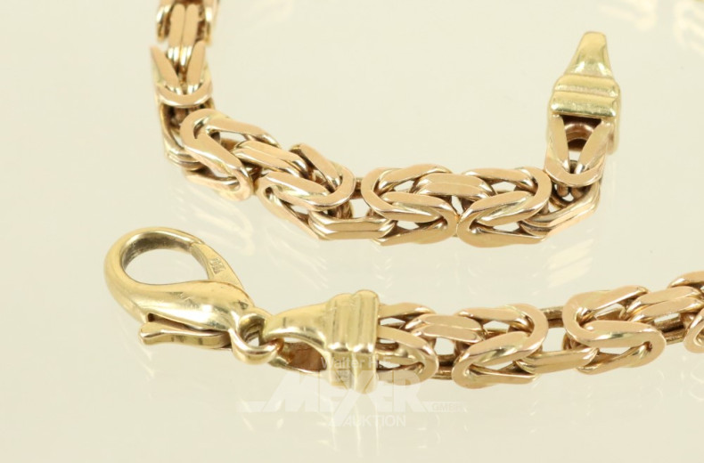 Königsketten-Armband, FBM, 750er GG