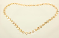 Glieder-Halskette, 750er RG, ca. 20 g.,