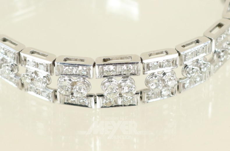 Gliederarmband, 750er WG, ca. 114 kl.