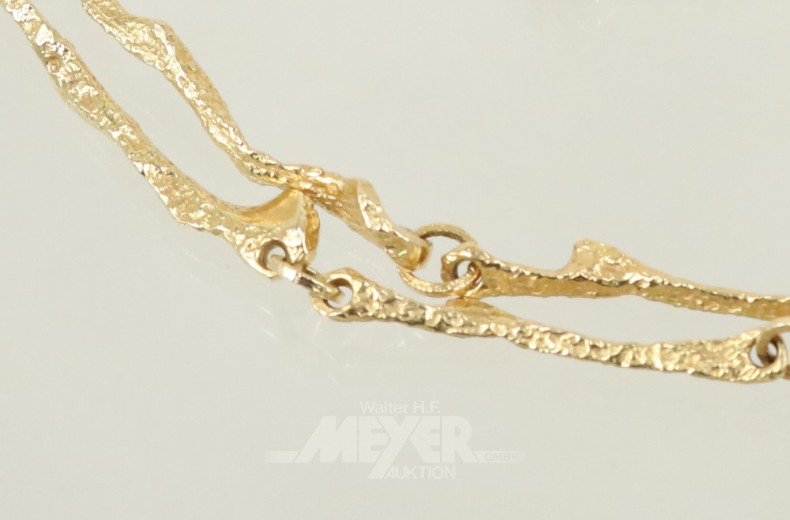 Glieder-Halskette, 750er GG, im Stil