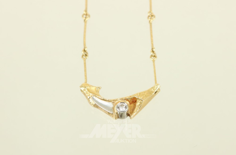 Collier ''LAPPONIA'', 750er GG, ca. 6 g.,