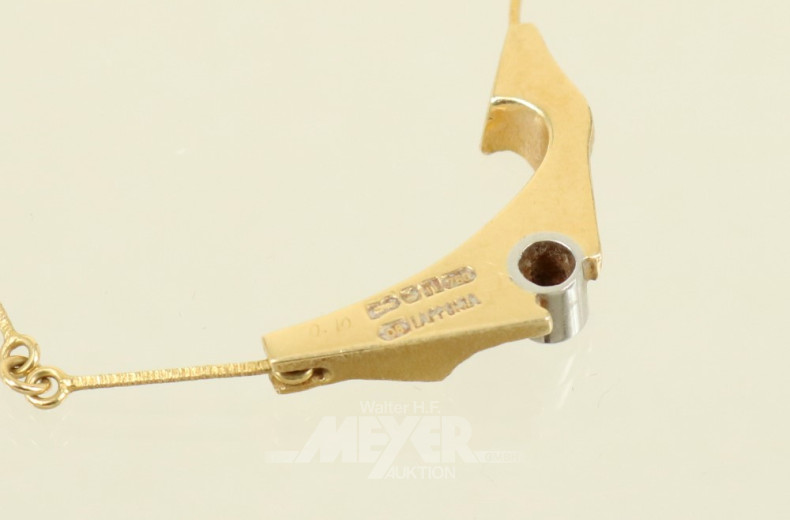 Collier ''LAPPONIA'', 750er GG, ca. 6 g.,