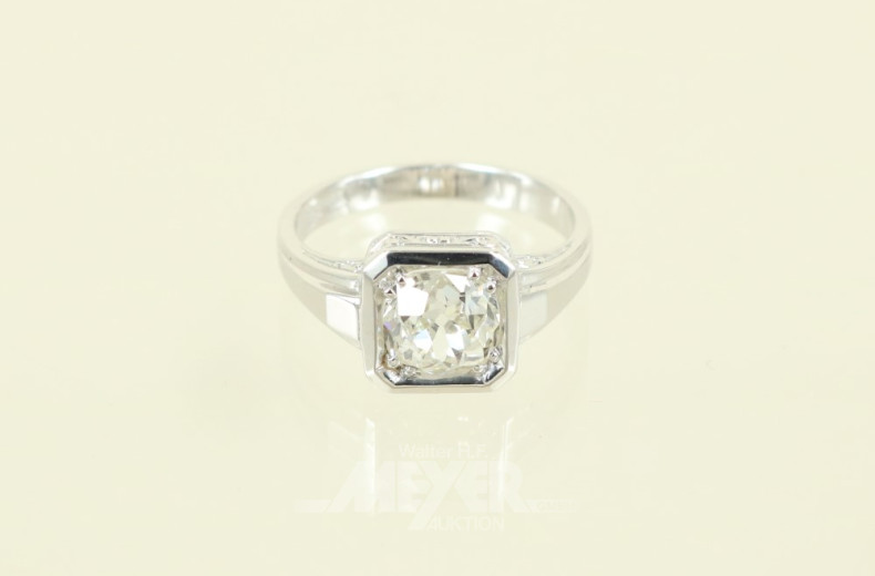 Damenring, 585er WG, Modell 40er Jahre,