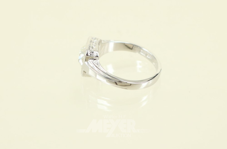 Damenring, 585er WG, Modell 40er Jahre,