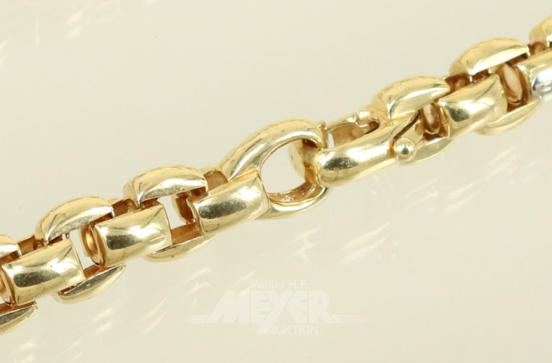 Gliederkette ''FOPE'', 750er GG, ca. 52 g.