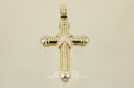 Anhänger, 750er GG, ''Kreuz'', ca. 38 g.,