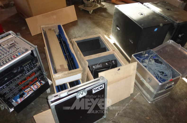 Tonanlage, im Flightcase, best. aus: