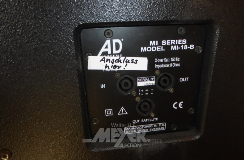 Tonanlage, im Flightcase, best. aus: