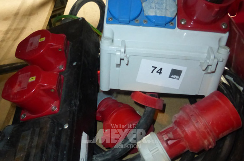 gr. Posten 230 und 380 Volt Stromkabel,