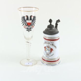 Pokalglas mit Wappen ''Adler''