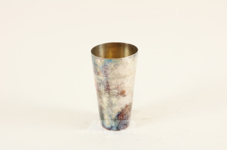 Pokalbecher, Silber 800er, ca. 230 g.