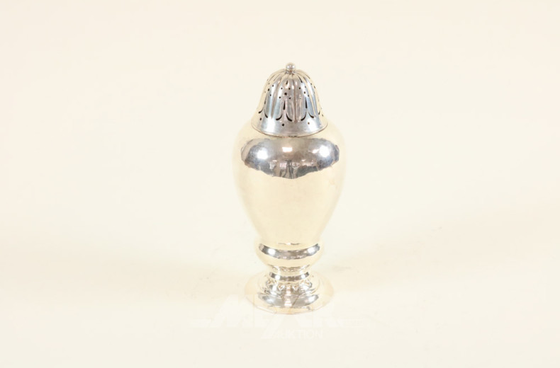 gr. Zuckerstreuer, Silber, gepunzt