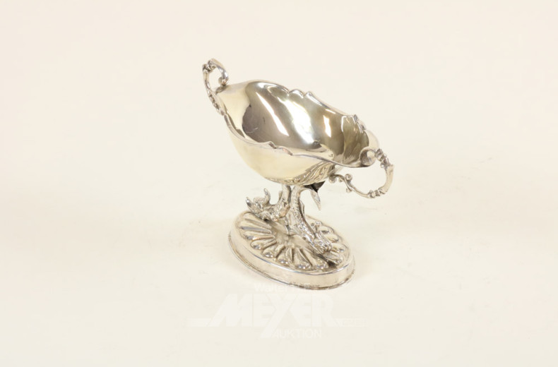 Sauciere, Silber, vermutl. Schweden,