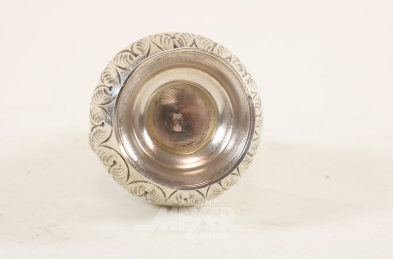 Gewürzstreuer, Silber, ca. 70 g.