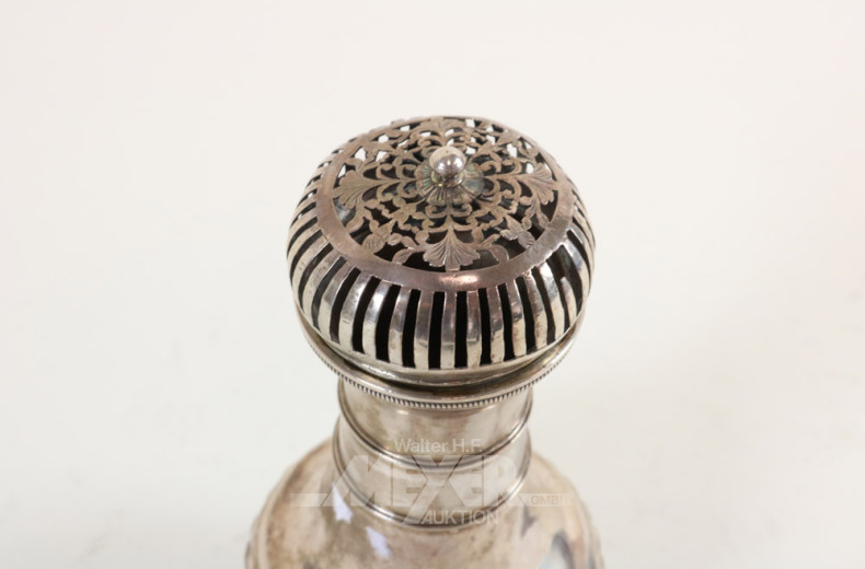 antiker Zuckerstreuer, 13-lötiges Silber