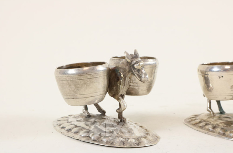 Paar Gewürzfäschen, figürlich