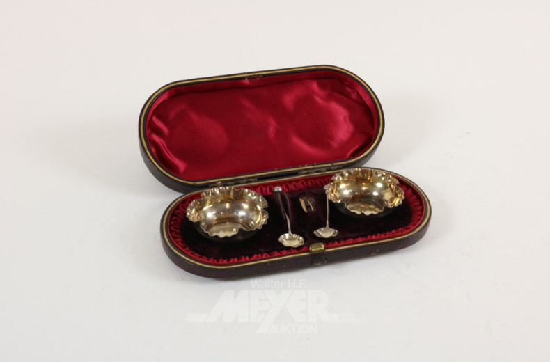 Paar kl. Gewürzschälchen mit Löffeln