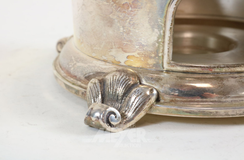 Stövchen, Silber 925er, ca. 320 g.