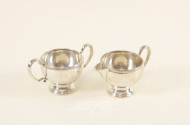 Zucker-Rahmen-Set, 2-tlg., Silber,