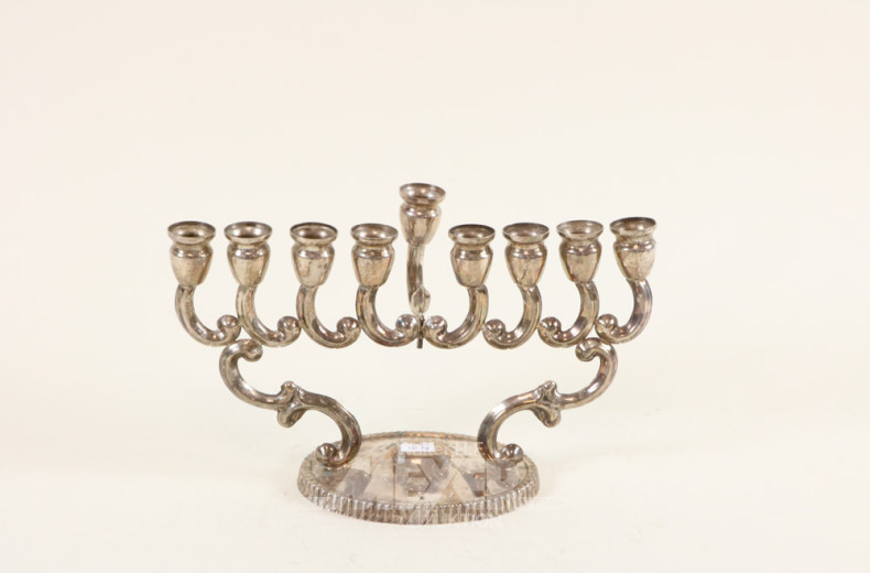 Chanukka-Leuchter, 925er Silber