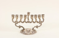 Chanukka-Leuchter, 925er Silber