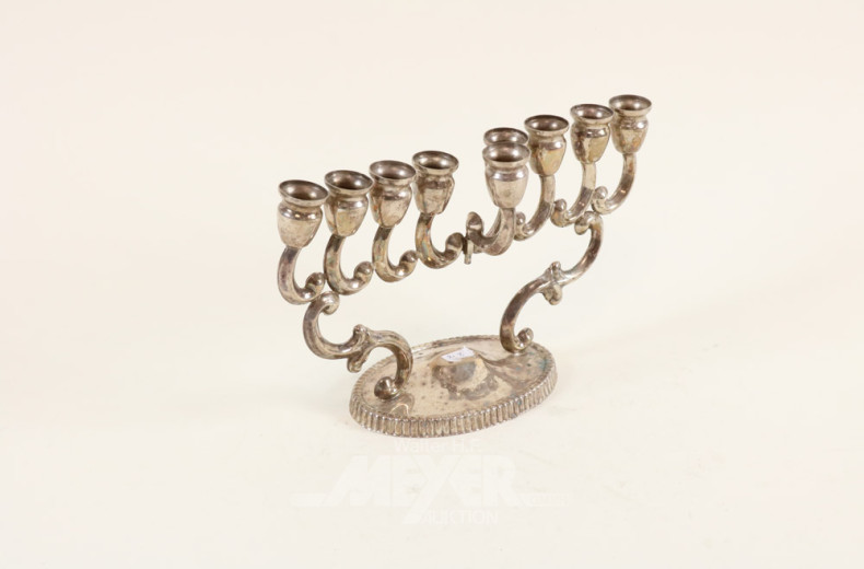 Chanukka-Leuchter, 925er Silber